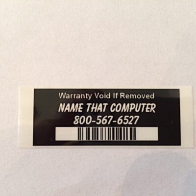 Tamper Evident Black wBarcode