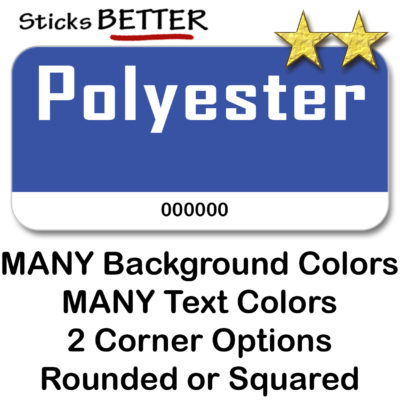 Polyester Asset Tags with Serial Number